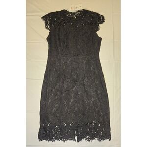 Merokeety Womens Sleeveless Lace Floral Elegant Cocktail Dress Knee Length Large